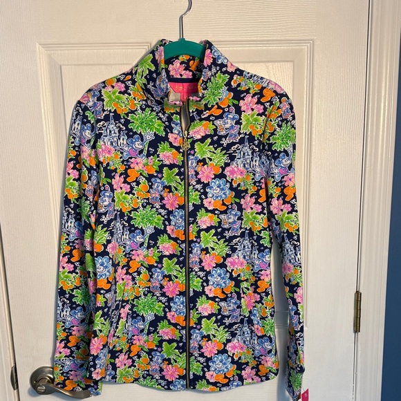 Lilly Pulitzer Jackets & Blazers - Lilly Pulitzer by Disney Floral Zip-Up Jacket with the castle and Mickey